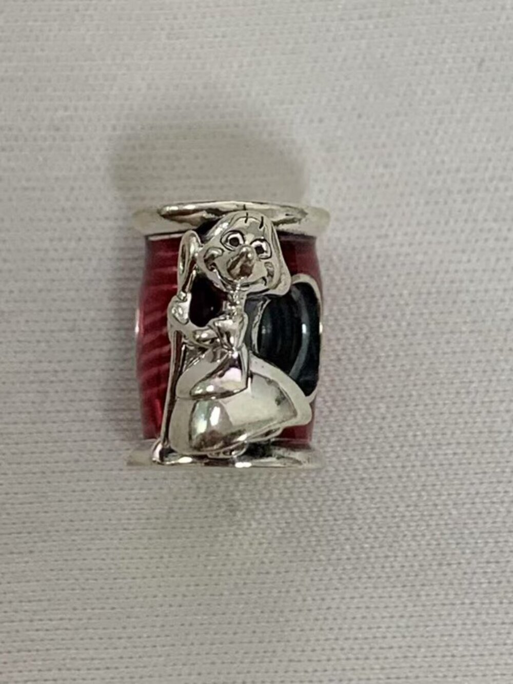 Pandora Disney Cinderella Suzy Mouse Needle & Thread Charm, S925 Silver Jewelry